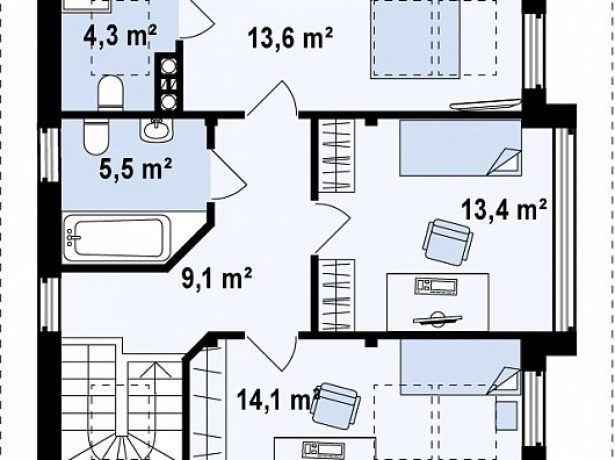 Проекти одноповерхових і двоповерхових будинків з мансардою